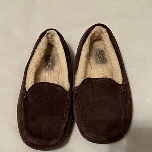 UGG Kid’s Ascot Espresso Loafer Slippers
